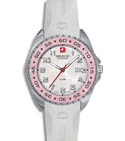 Swiss Military Hanowa Women's Pink Sealander White Rubber Band Watch